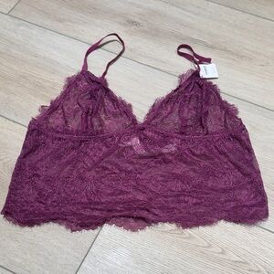 Luxurious Lace Bralette in Deep Purple